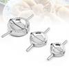 Durale with Handle Stainless Steel Dumpling Maker Manual Hand Press Dumpling Mold Silver Jiaozi Maker Ravioli