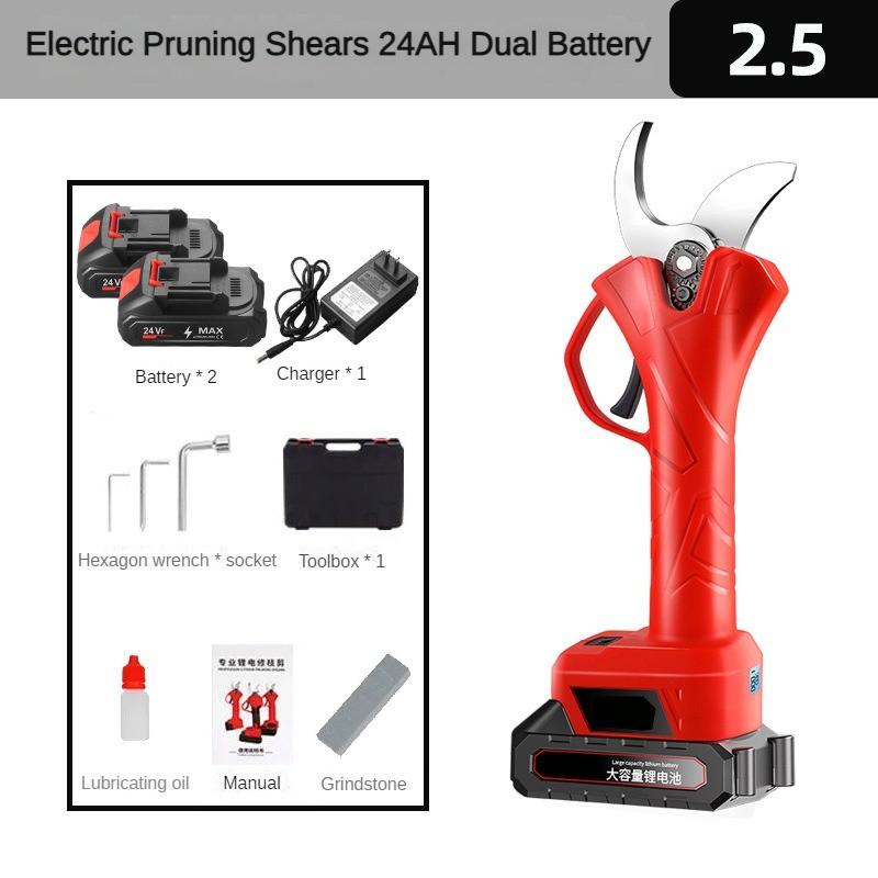 Перезаряжаемые ножницы для обрезки веток, бытовые садовые инструменты для обрезки фруктовых деревьев, портативные электрические секаторы