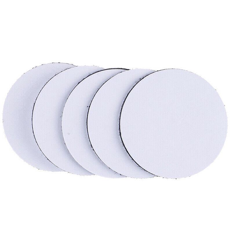 5Pcs Black White Round Non-Slip Rug Grippers Anti-Skid Stickers for Rug Mat Pad Carpet Fixing