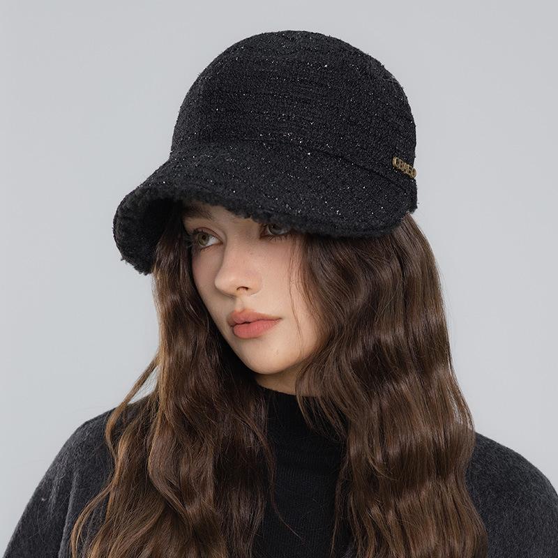 Zhao Ruth fisherman's hat children's autumn and winter new velvet wide-brimmed thermal cap versatile and small face