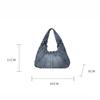 Vintage Denim Women Totes Brand Fashion Causal Shoulder Bag Large Capacity Female Shopper Hobo Armpit Bag CLE