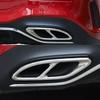 2 шт. накладка на выхлопную трубу из нержавеющей стали для Mercedes Benz A B C E GLC GLE Class W176 W246 W205 W213 AMG стиль автомобиля