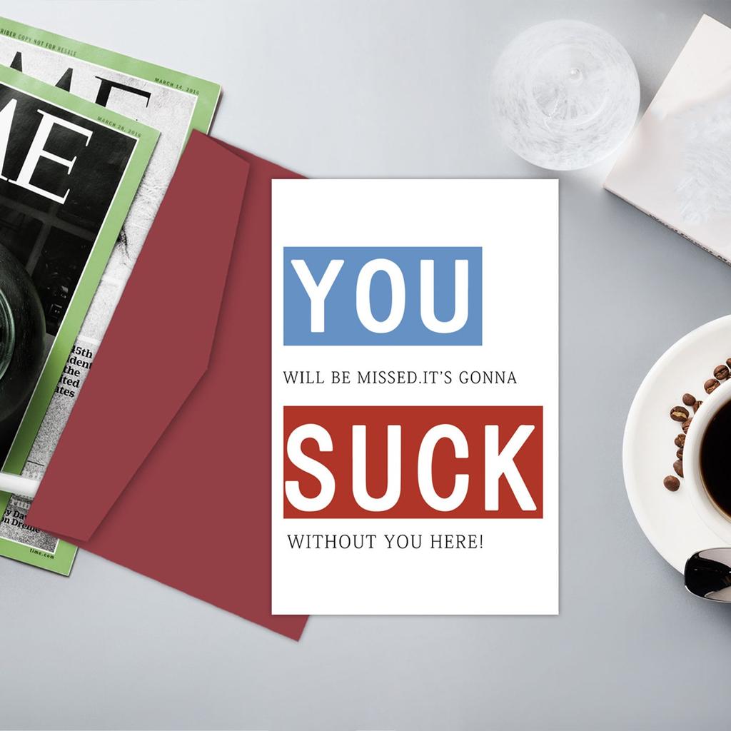 Открытка на день рождения с текстом в конверте, забавный подарок