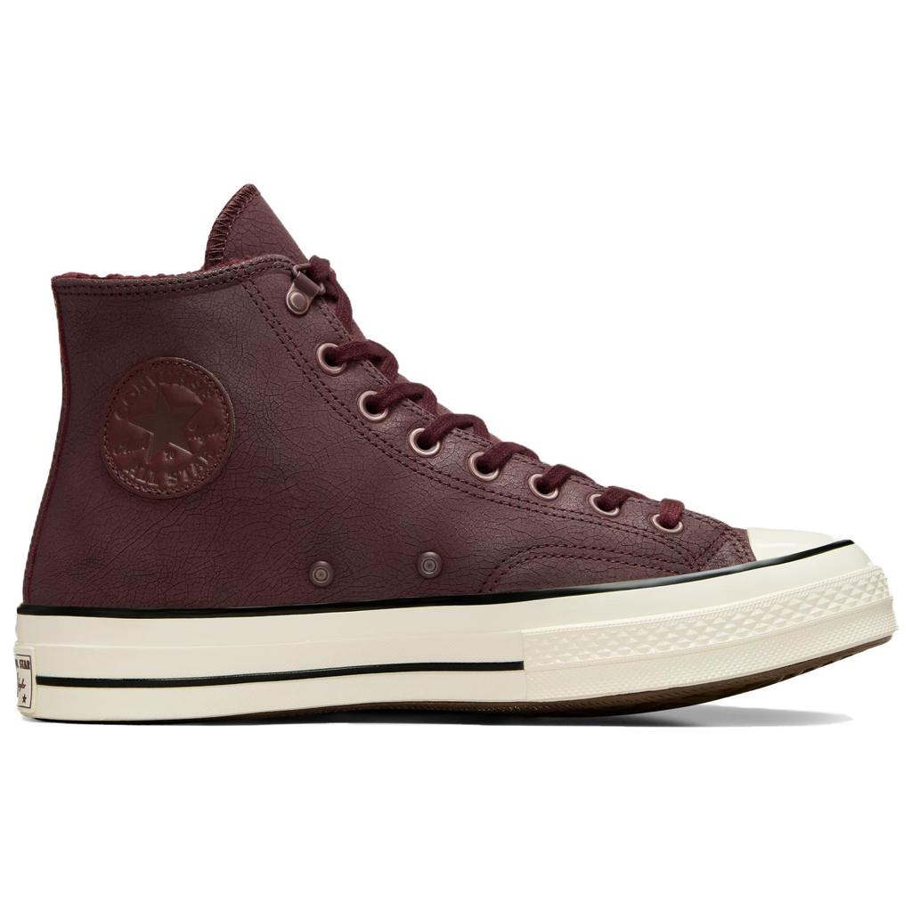 Converse Chuck 70 High Distressed Leather - Bloodstone Unisex Sneakers Red A09444C