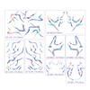 New Waterproof Temporary Men's Group Tattoo Sticker with Colorful Laser Tattoo Sticker