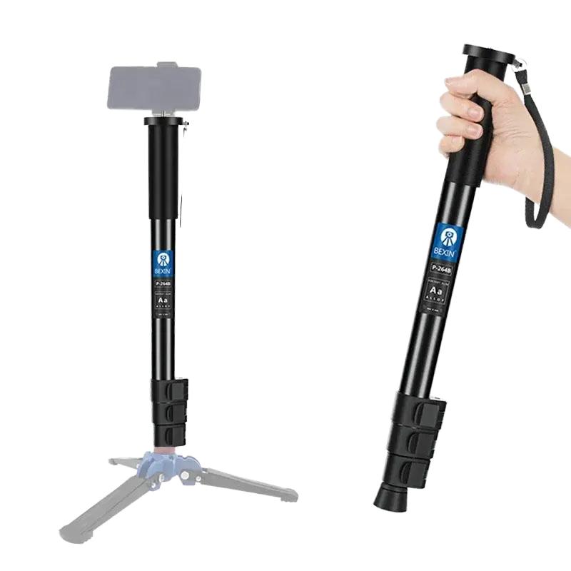 Portable Travel Outdoor Video Camera Aluminum Alloy Flexible Tripod Knob Lock Monopod Holder Tripod Set Photography Prop