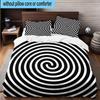 Abstract Geometric Composition 3pcs Bedding,Including 1pc Duvet Cover And 2pcs Pillowcases Perfect for Christmas,Ideal for Bedroom, Dormitory