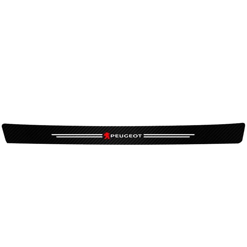 Car Door Sill Kick Tailgate threshold protection sticker For Peugeot 208 3008 308 2008 207 107 508 607 106 406 407 307 206 301