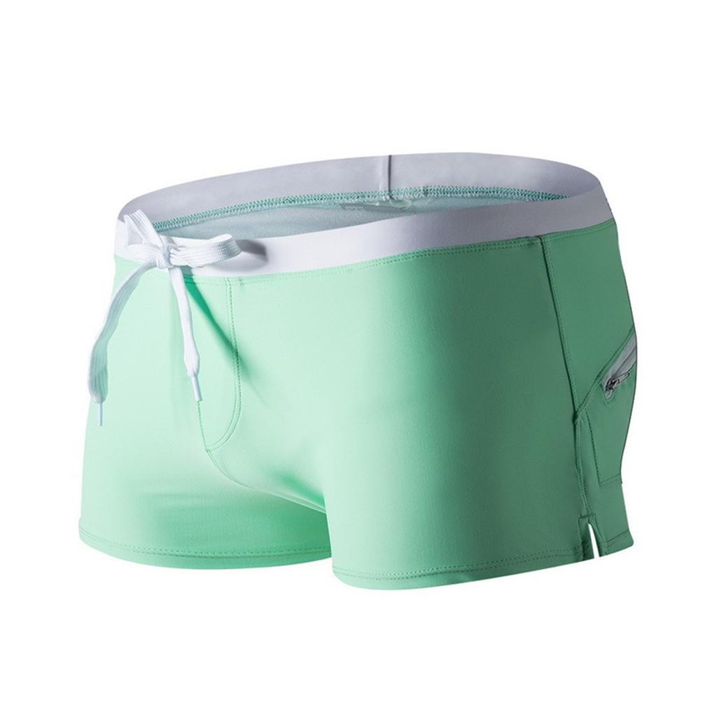 Мужские плавки Мужские плавки Модный купальник с карманом сзади на молнии Пляжный купальник Боксеры Шорты