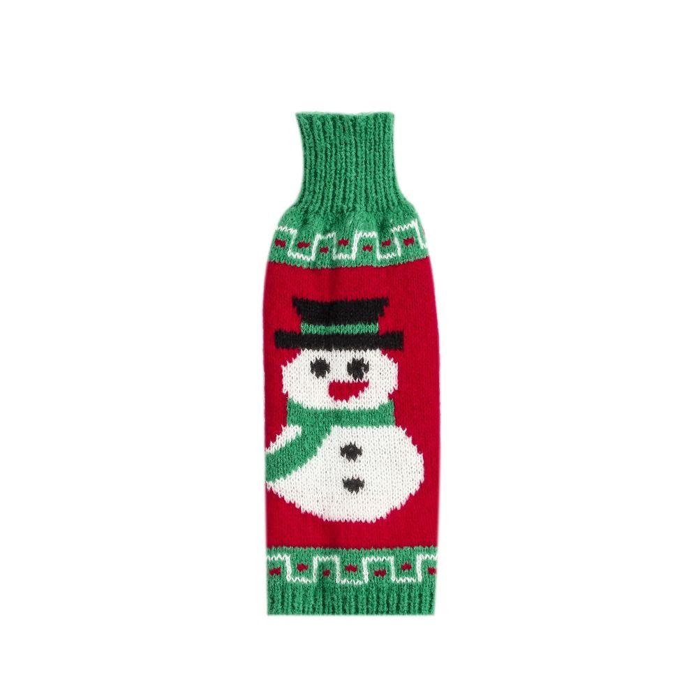 Cute Wine Bottle Gift Bag Handmade Christmas Day Dust Cover Knit Wine Bottle Cover  Restaurant