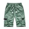 Повседневные мужские модные спортивные брюки с карманами и шнурком, хлопковые шорты с пятью точками, комбинезоны, шорты
