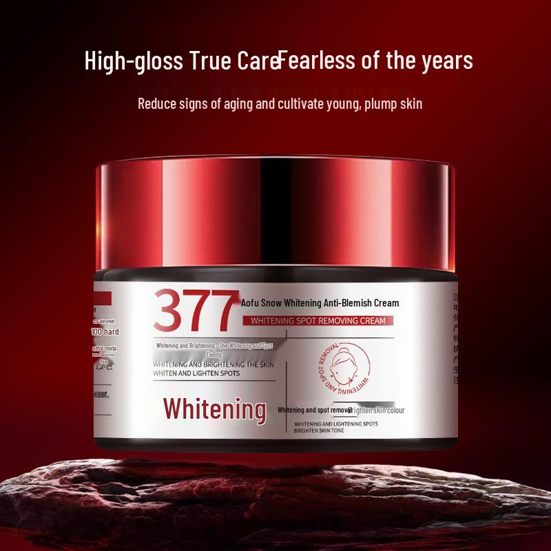 Представляем Aofu Snow 377: Отбеливающий и увлажняющий крем, осветляет пигментные пятна, выравнивает и омолаживает тон кожи.