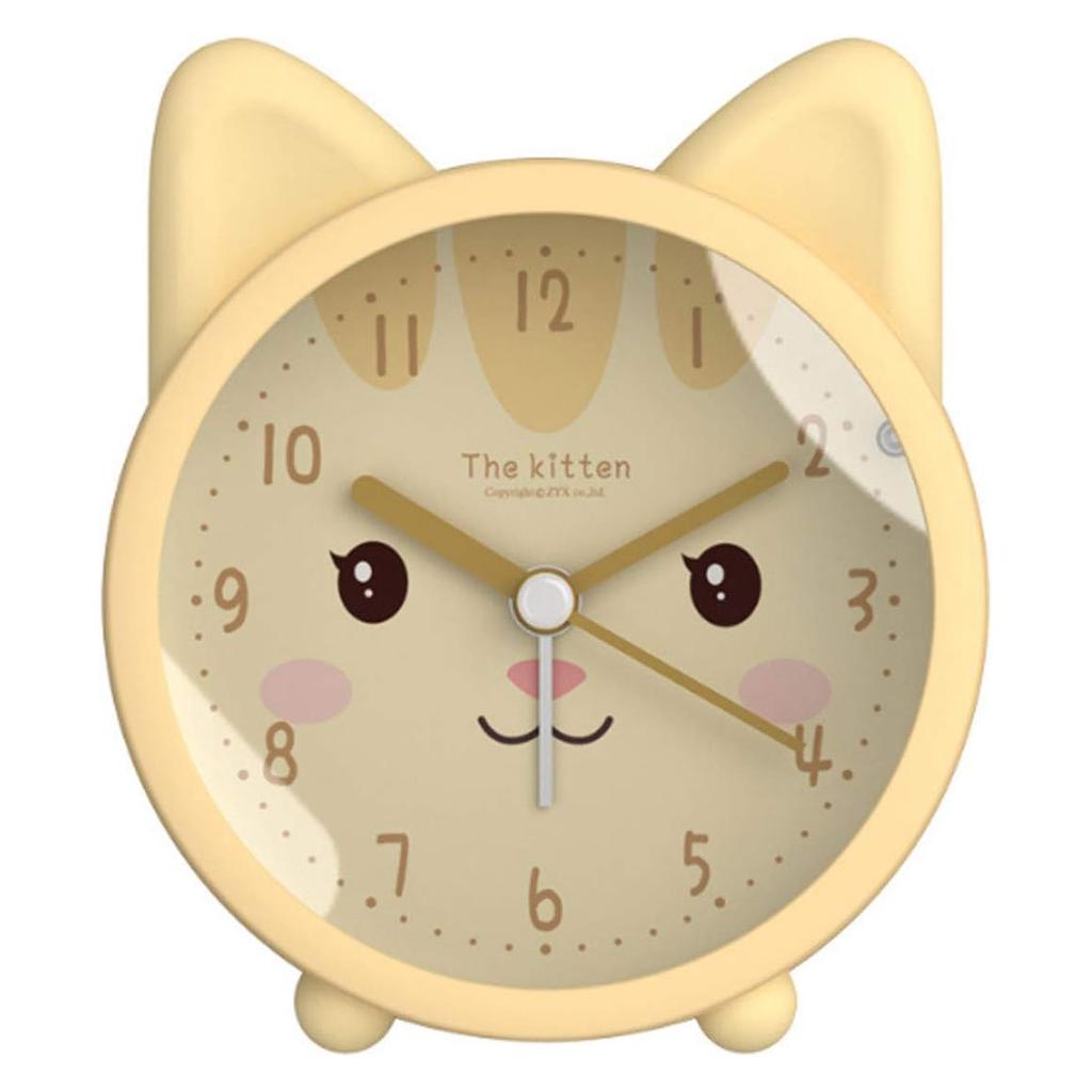 Милые животные в форме будильника с двумя звонками, бесшумные дорожные часы, студенческие настольные часы, детские ночники, прикроватные часы