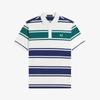 Fred Perry [Спорт] Свободная полосатая рубашка-поло - Снежно-белый Afpm2612466-129