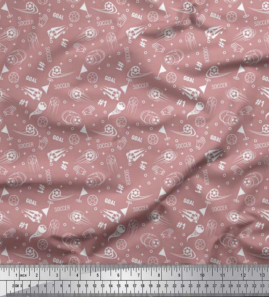 Soimoi Японский креп-сатин, геометрический знак, флаг и футбольная спортивная ткань с принтом по метрам, 42 дюйма