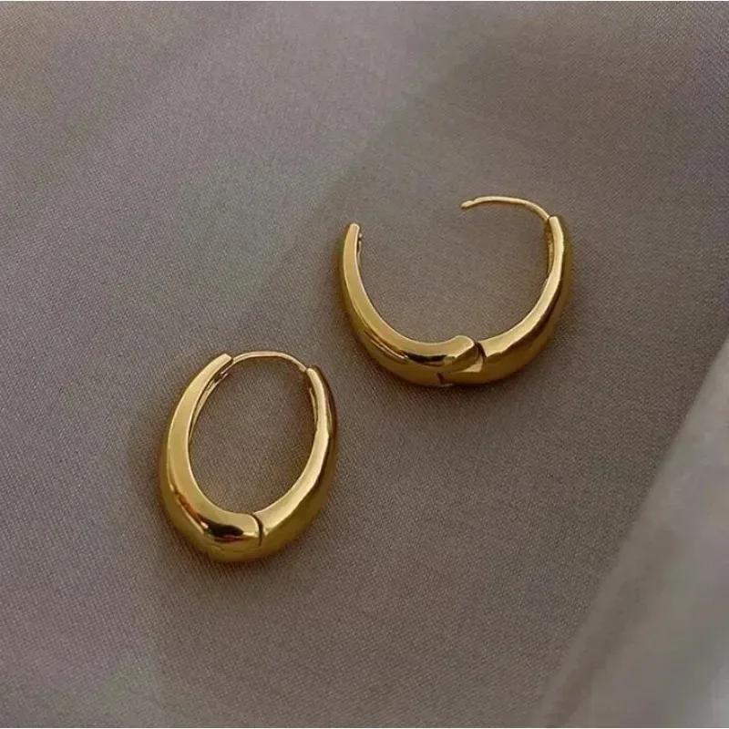 Sale Metal Drop Earrings For Woman Vintage Hoop Earring Trend Classic Party Wedding Pendant Jewelry New  Gift