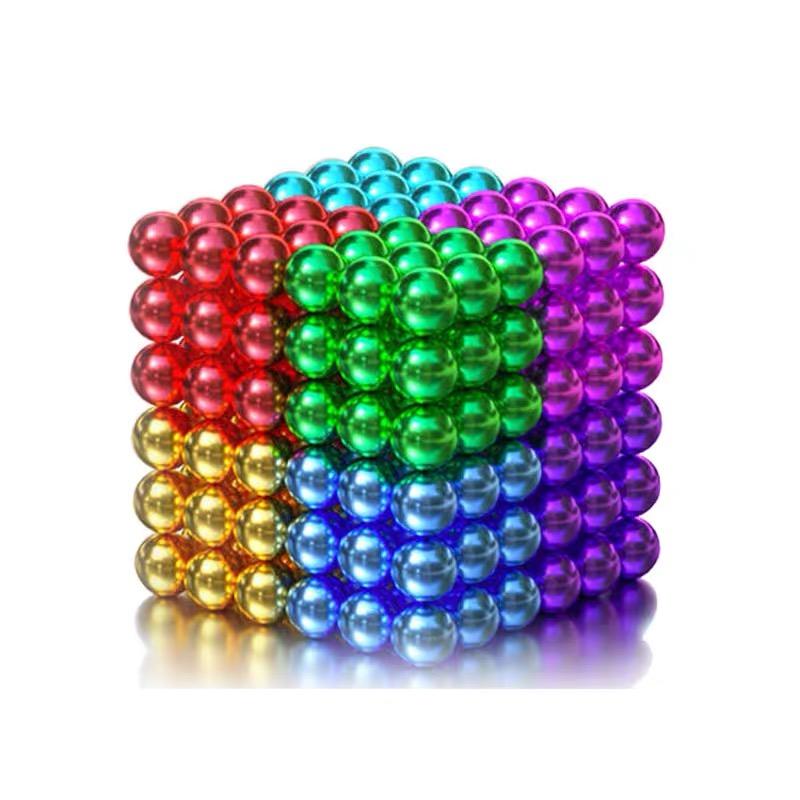 5mm 216Pcs 3D DIY Magentic Balls Buckyballs Decompression Toys Gifts All Kinds Of Colors Puzzle Education Sphere Cube Beads
