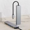 6-в-1 USB-C концентратор, 100 Вт PD, 4K HDMI-совместимый, USB-разветвитель, кардридер SD/TF, Type-C хаб для USB-C ноутбуков и других устройств Type-C