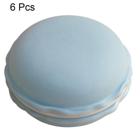 6 шт. милое миндальное печенье ювелирные изделия наушники для хранения таблеток организовать коробку футляр