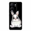 Funda For Vivo V30 Lite Case Cute Cartoon Cat Black Silicone Shockproof Soft Phone Cases For Vivo V30 Lite Back Cover Case Bag