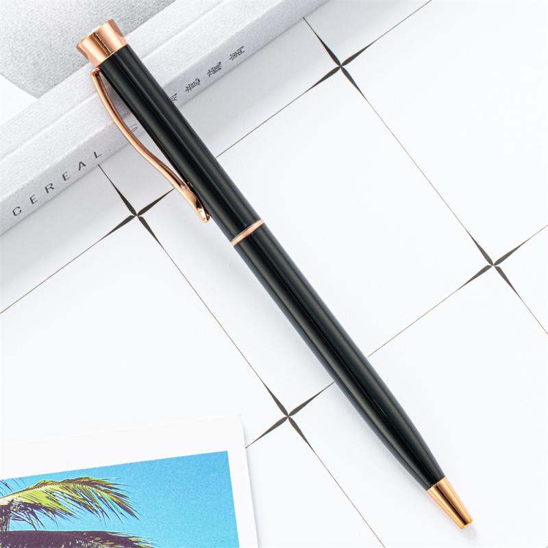 Металлическая шариковая ручка, многоцветная вращающаяся шариковая ручка, пишущий инструмент для школьных канцелярских принадлежностей, офиса