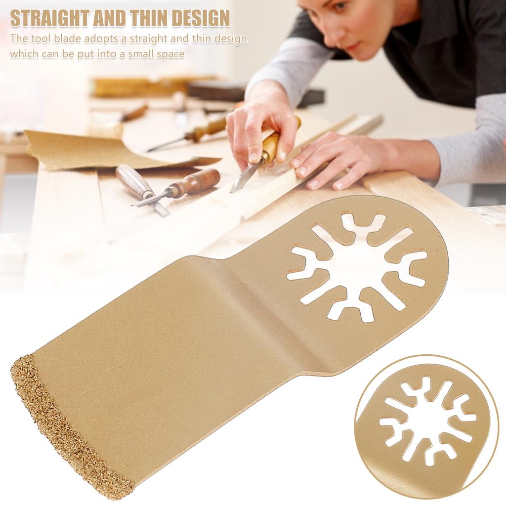 8 шт. Многофункциональные лезвия Осциллирующие пильные полотна из цементированного карбида Профессиональное треугольное пильное полотно для резки керамической плитки и мрамора