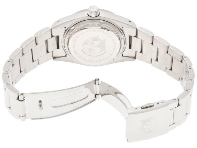 Часы Felix the Cat FLX001W1 из нержавеющей стали, серебристые, аналоговые, водонепроницаемые