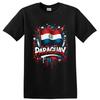 Paraguay Flag T Shirt Patriotic Graffiti Red White Blue National Pride Art Tee