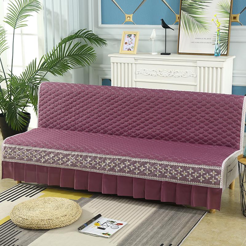 Universal Stretch Sofa Bed Cover Couch Covers Armless Sofa Cover Washable Elastic Folding Furniture Sofa Bed Covers