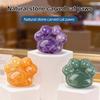 Миниатюрная фигурка кошачьей лапки из натурального целебного камня, статуэтка ручной работы, коллекционный предмет, духовные подарки для любителей кошек, женщин