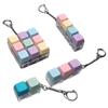 2/3/4/9-Keys Keyboard Fidget Toy, Stress Relief Push Button Finger Clicker Toy, LED Light-up Mechanical Keyboard Fidget Keychain