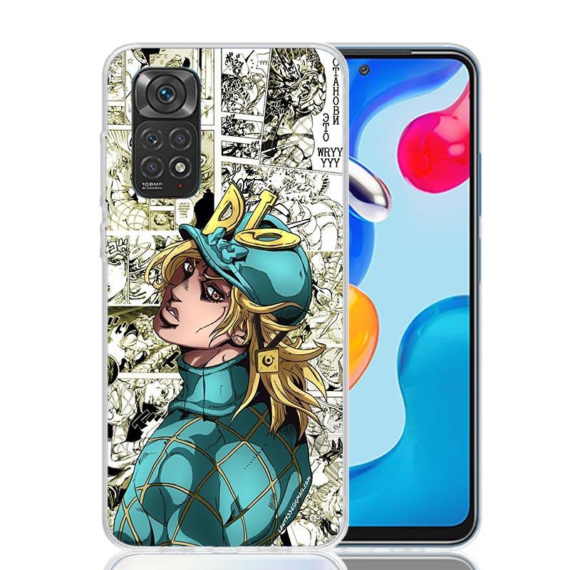 Чехол для телефона JoJo Adventure Dio Diego Brando для Xiaomi Redmi Note 15 14 13 12S 12 Pro Plus 11S 11E 11 11T 10S 10 Арт Мягкий Рисунок