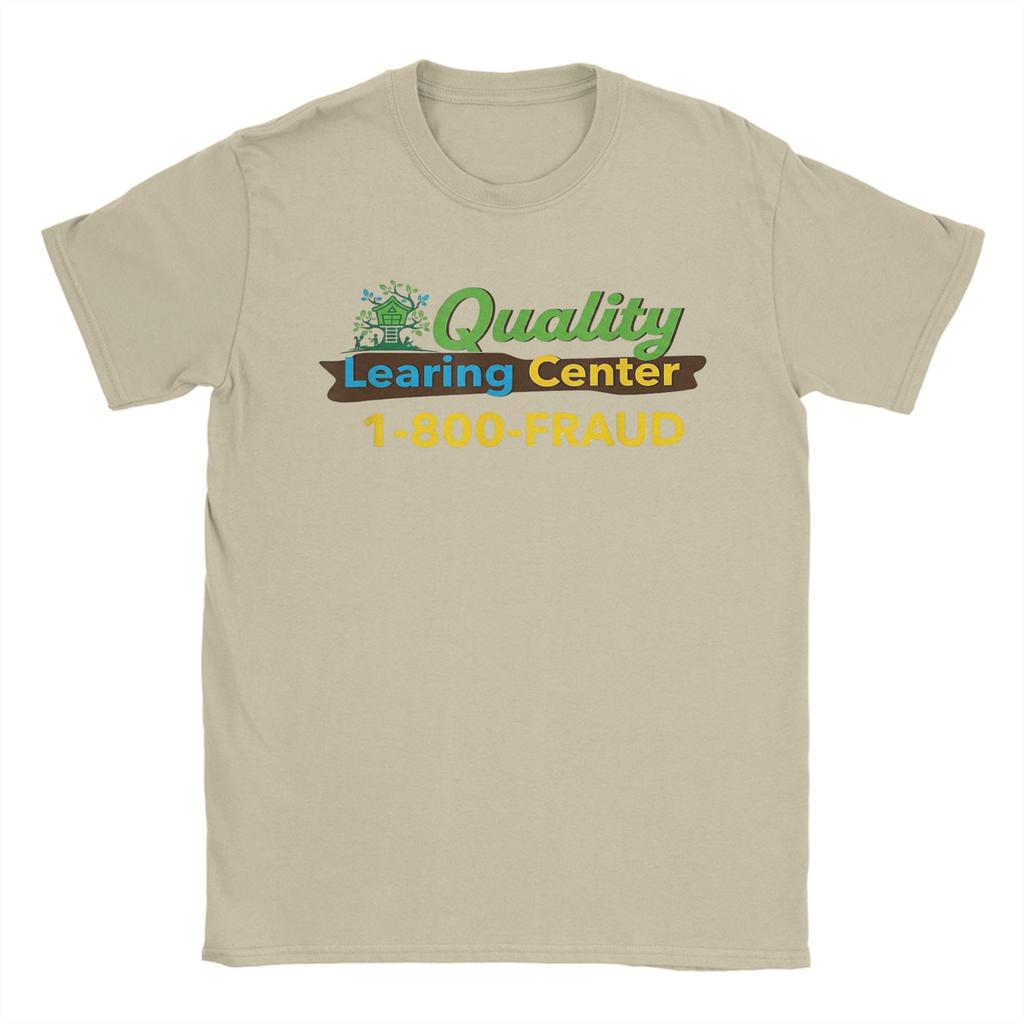 Novelty Quality Learing Center Fraud Nick Shirley TShirt Men Round Neck Cotton T Shirts Short Sleeve Tees Summer Clothing