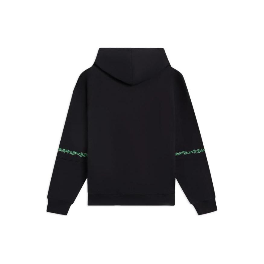 Li-Ning Толстовка с капюшоном и длинными рукавами Anti-Series с однотонным узором, топы унисекс, черный AWDS643-6