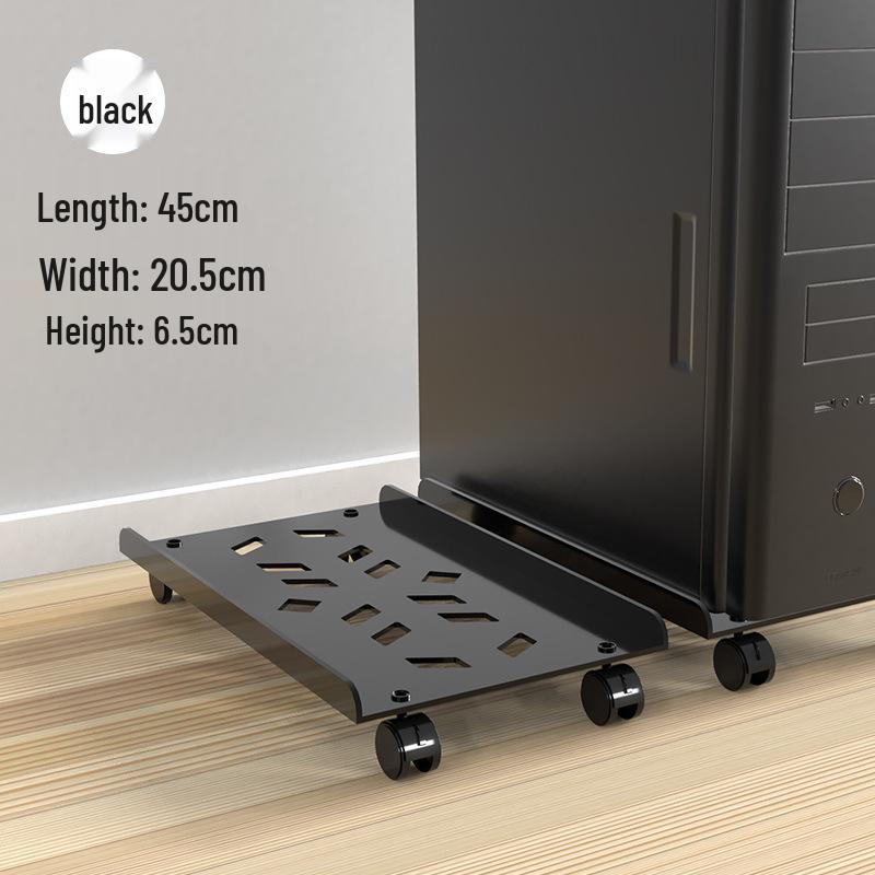 Передвижной компьютерный корпус для настольного ПК с колесами и выдвижным утолщенным основанием