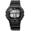 Casio Спортивные цифровые мужские часы с памятью на 60 кругов, WS-1400H-1AV / -1400H-2AV, Зарубежная модель, Серовато-синий / Черный [Параллельный импорт]