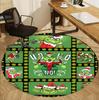 The Grinch Pattern Round Rug, Indoor/Outdoor Mat, for Picnic, Gameroom, Bedroom, Office, Living Room, Home Decor Carpet, Birthday Gift