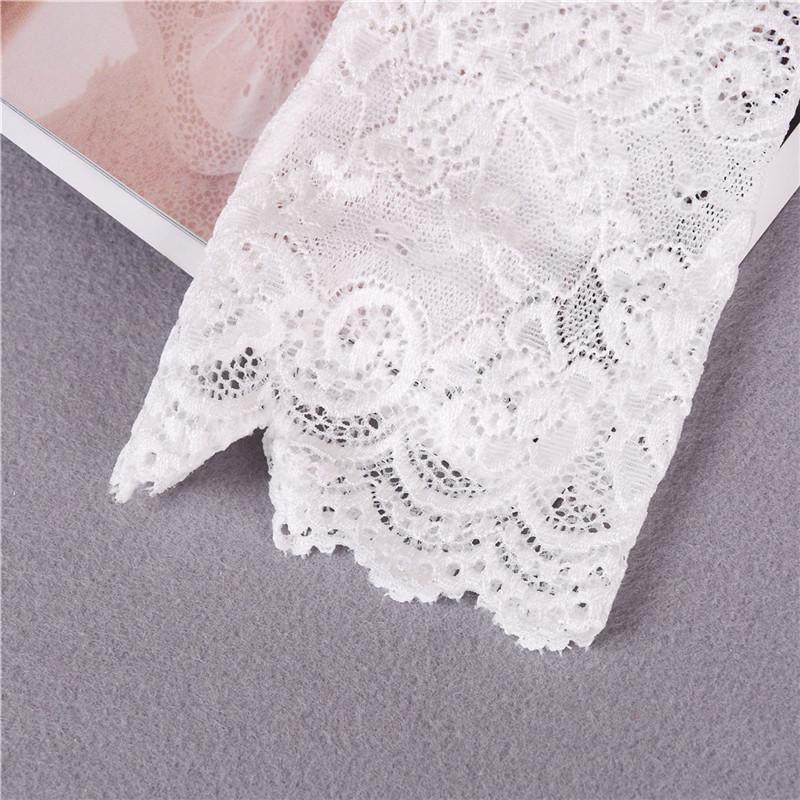 Очаровательные сексуальные женские женские кружевные солнцезащитные перчатки для вождения, варежки, свадебные перчатки