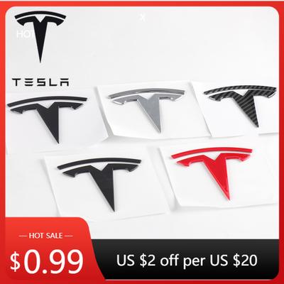 Автомобильная наклейка Tesla 1 шт. ABS для Tesla Model 3 Mode Y Автомобиль Передний Капот Логотип Крышка Эмблема Наклейка Стайлинг Кузов Авто Задний Багажник Значок