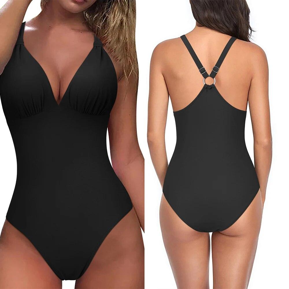 One Piece Swimsuit Women Swimwear Swimsuit Backless Push Up Plus Size Bathing Suits Beachwear Female Low Price Monokini Women