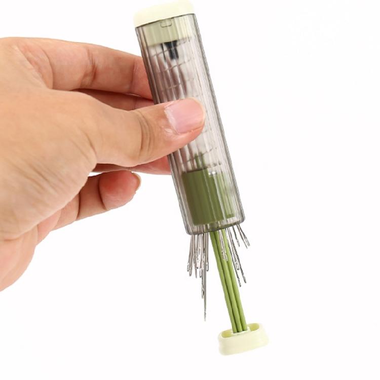 Магнитный цилиндр для хранения игл Прозрачный контейнер с кнопочным механизмом для швейных принадлежностей