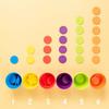Matching Color Stacked Cups Game Montessori Color Classification Cup Toys  Hand Eye Coordination