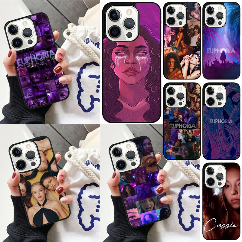 American TV Series Euphoria Luxury Phone Case For iPhone 17 Air 15 16e 14 13 Pro Max Coque 12 11 Pro Max PLUS cover