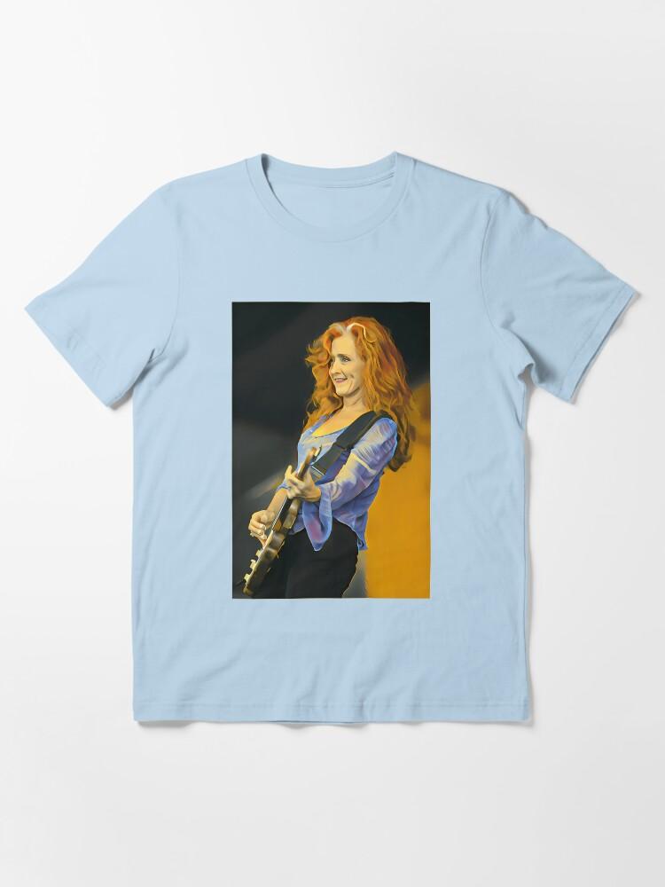 Bonnie Raitt Bonnie Raitt Playing Guitar Essential T-Shirt