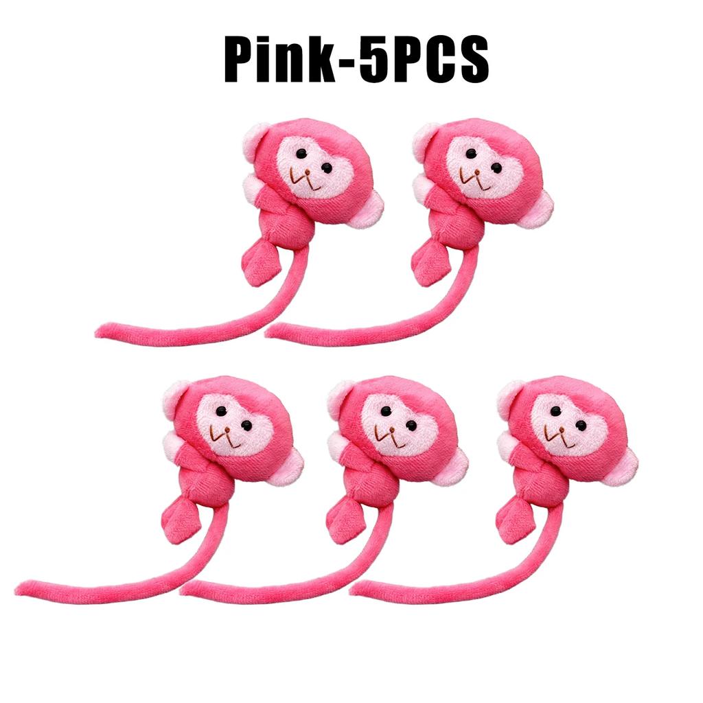 1-40PCS Cute Animal Little Monkey Plush Doll Toys Long Tailed Monkey Doll Pendant Keychain Backpack Hangings Decoration Gifts