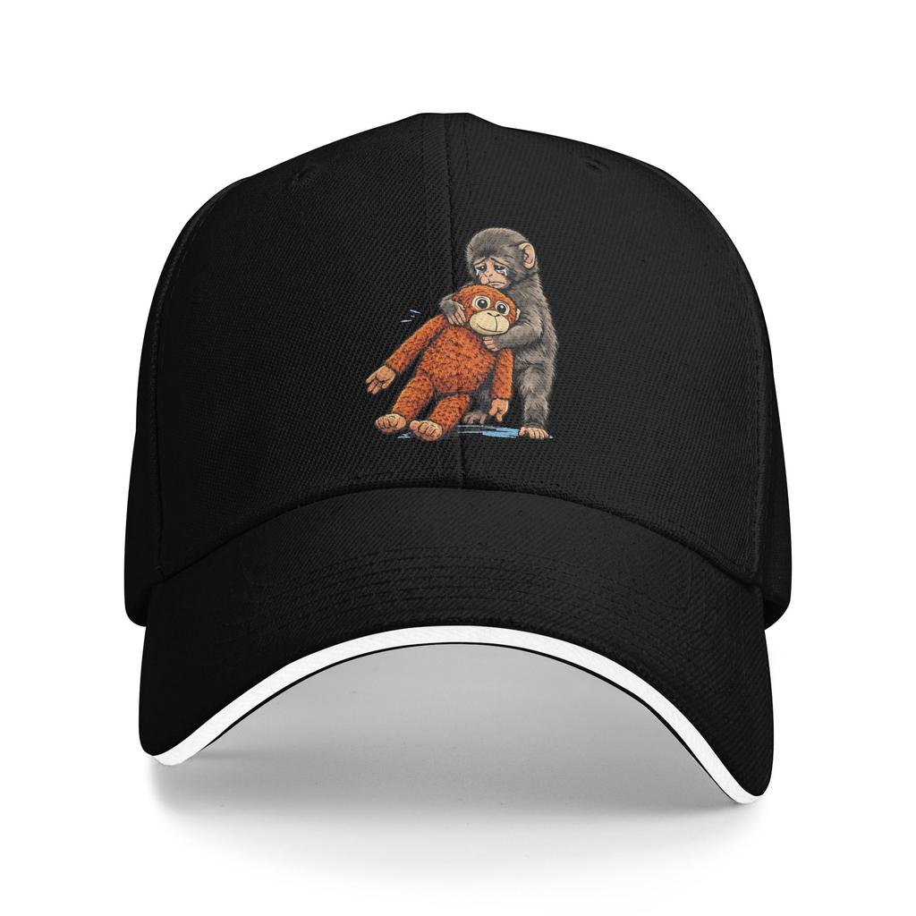 Летняя Punch the Monkey Япония Макак Грустный Обезьяна и Его Игрушка Бейсболка Уличная Стильная Солнце Тракер Кепка Горячая Распродажа Бейсболки