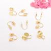 10pcs 18K Gold Bag, Color-Preserving Mosquito Coil Disc, Ear Clips, Accessories, Ear Clips Converter, Painless Studs,, Invisible Ears.