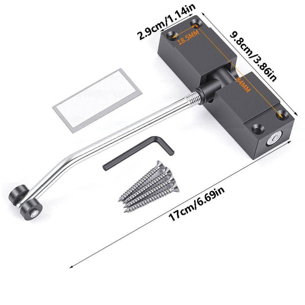 Adjustable Speed Automatic Door Closer Mute Soft Closing Spring Tension Door Closer Hinged Doors
