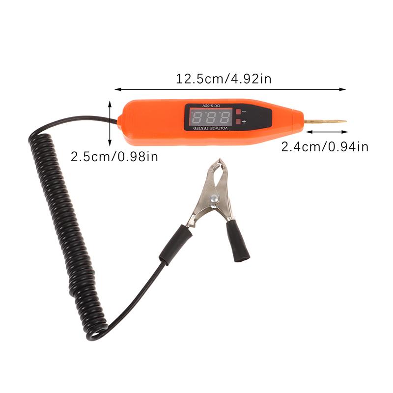 Auto Electrician Probe Machine Car Tools 5V-32V Car Electrical Circuit Test Pen Dca Voltage Detector Ac Voltage Indicator