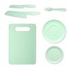 Child-Safe Fruit Cake Knife & Cutting Board Set for Early Education In Kindergarten